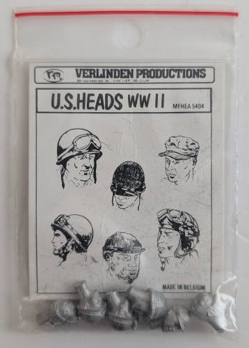 VERLINDEN PRODUCTIONS  5404 U.S. HEADS WWII