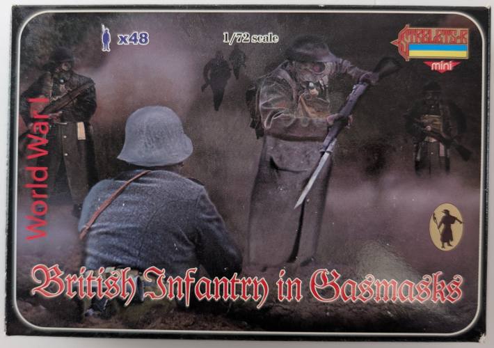 STRELETS 1/72 M056 BRITISH INFANTRY IN GASMASKS