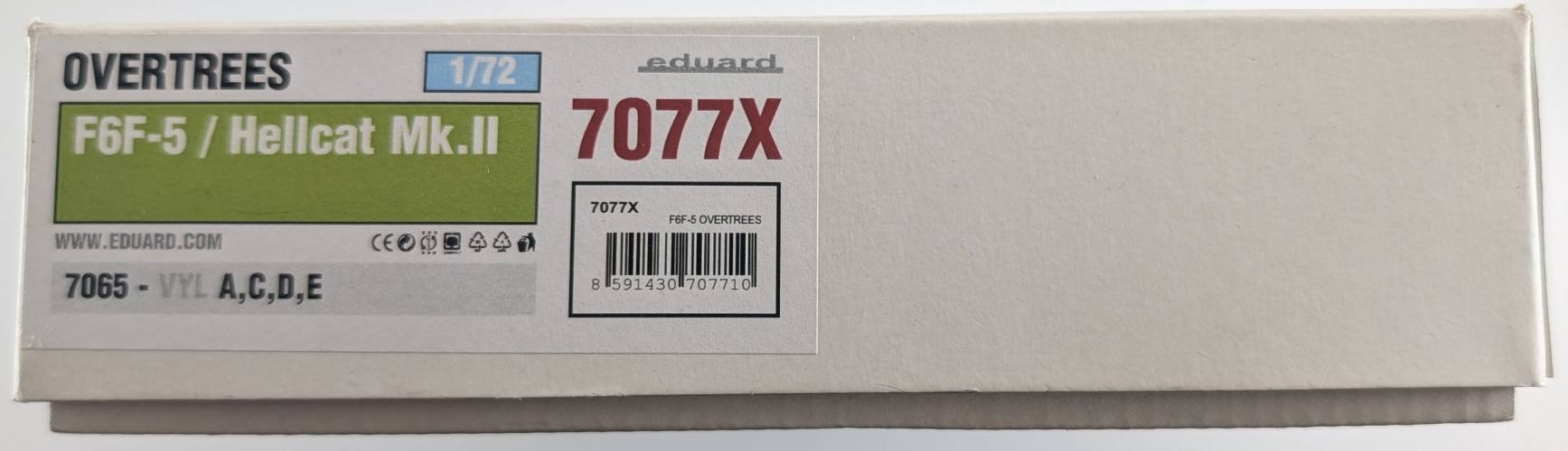 EDUARD 1/72 7077X F6F-5 HELLCAT MK II