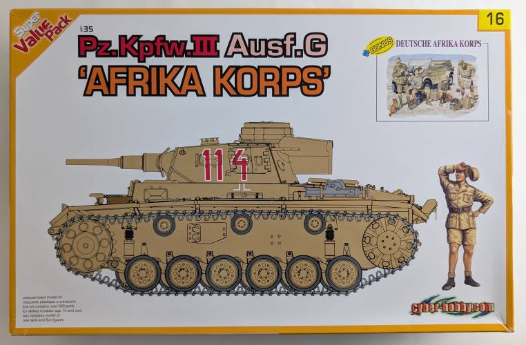 CYBER-HOBBYCOM 1/35 9116 PZ.KPFW.III AUSF.G AFRIKA KORPS