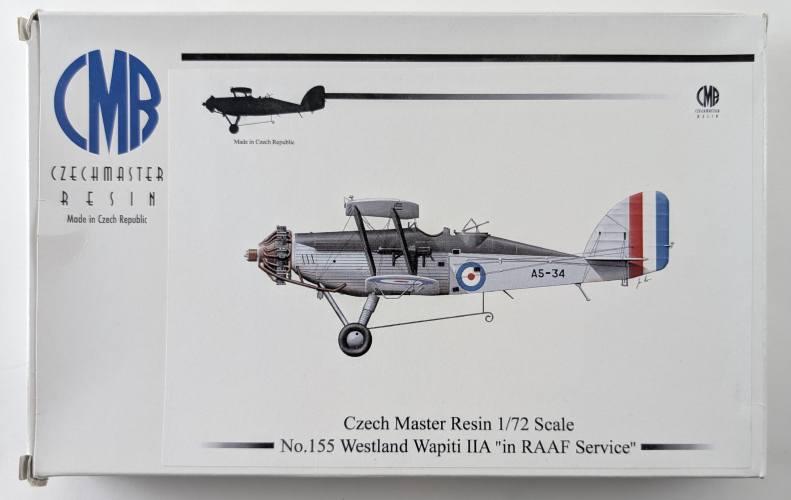 CZECH MASTER RESIN 1/72 155 WESTLAND WAPITI IIA IN RAAF SERVICE