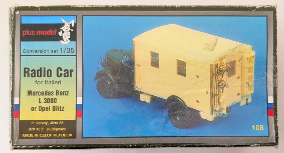 PLUS MODEL 1/35 108 RADIO CAR MERCEDES BENZ L3000 OR OPEL BLITZ