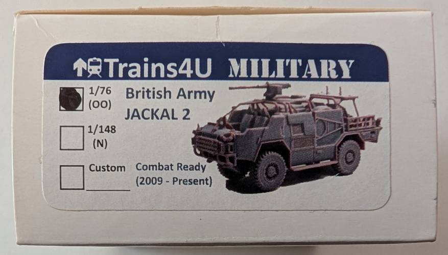 TRAINS4U 1/76 BRITISH ARMY JACKAL 2 COMBAT READY 