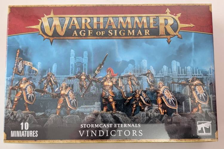GAMES WORKSHOP  WARHAMMER AGE OF SIGMAR STORMCAST ETERNALS VINDICATORS