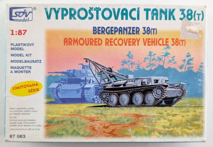 SDV MODEL 1/87 87063 BERGEPANZER 38T ARMOURED RECOVERY VEHICLE
