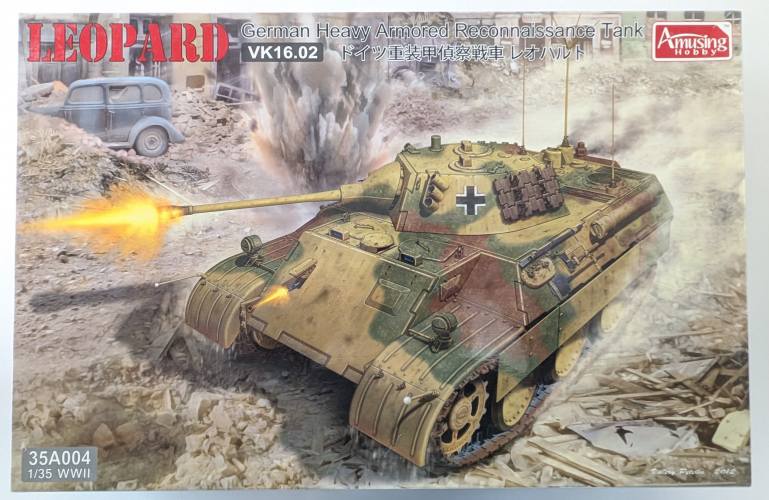 AMUSING HOBBY 1/35 35A004 LEOPARD GERMAN HEAVY ARMORED RECONNAISSANCE TANK