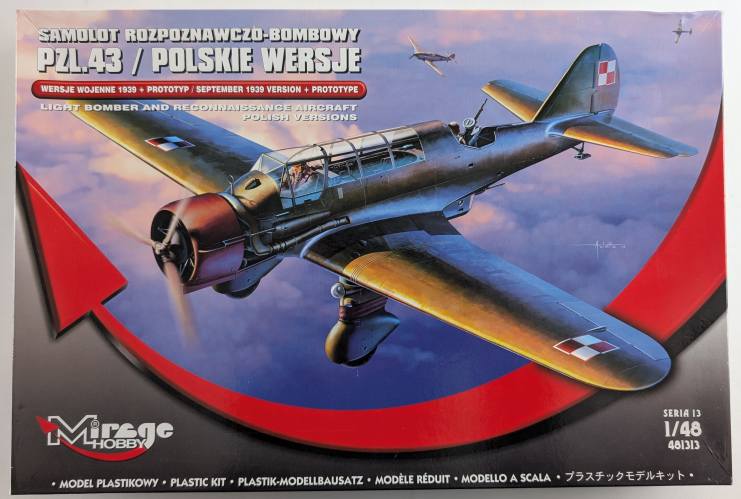 MIRAGE 1/48 481313 PZL.43/POLSKIE WERSJE