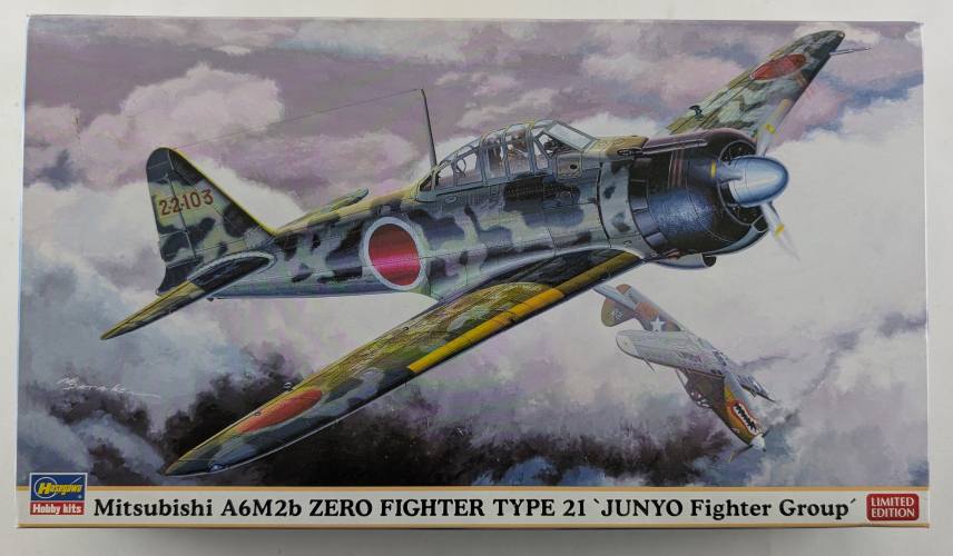 HASEGAWA 1/48 07333 MITSUBISHI A6M2B ZERO FIGHTER TYPE 21 JUNYO FIGHTER GROUP