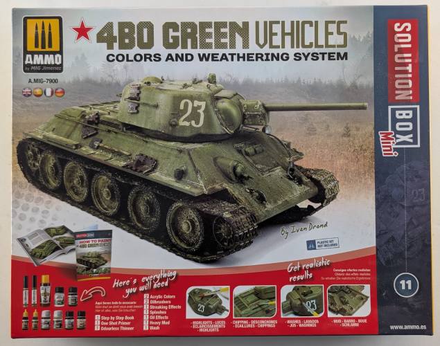AMMO BY MIG JIMENEZ  7900 4BO GREEN VEHICLES COLOURS AND WEATHERING SYSTEM