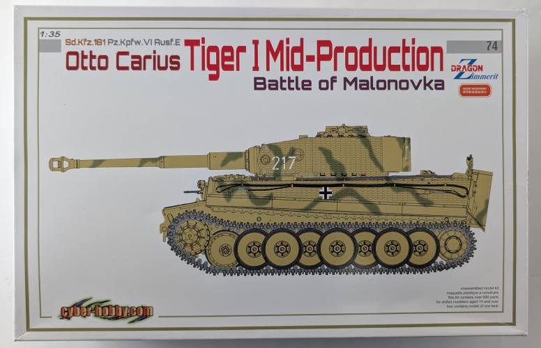 CYBER-HOBBYCOM 1/35 6763 OTTO CARIUS TIGER I MID PRODUCTION BATTLE OF MALONOVKA