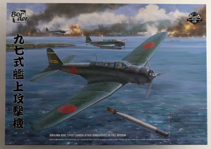 BORDER MODELS 1/35 BF-005 NAKAJIMA B5N2 TYPE 97 CARRIER ATTACK BOMBER KATE