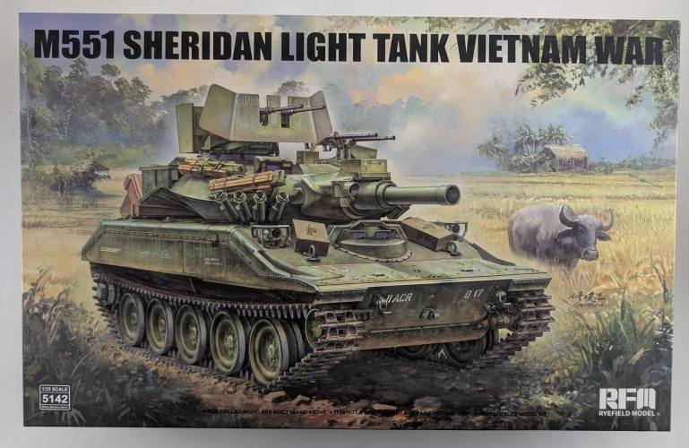 RYE FIELD MODEL 1/35 5142 M551 SHERIDAN LIGHT TANK VIETNAM WAR