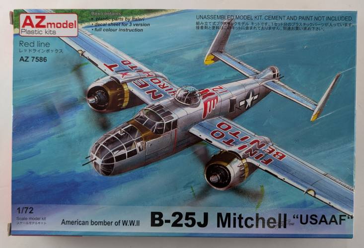 AZ MODEL 1/72 7586 NA B-25J MITCHELL USAAF
