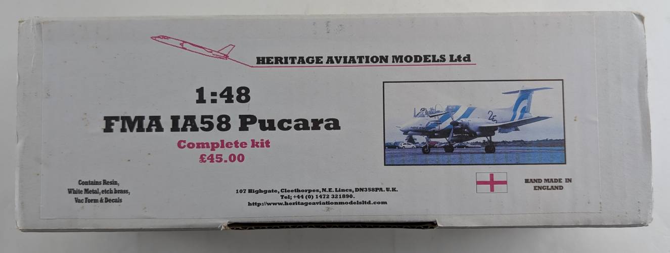 HERITAGE AVIATION MODELS 1/48 FMA IA58 PUCARA