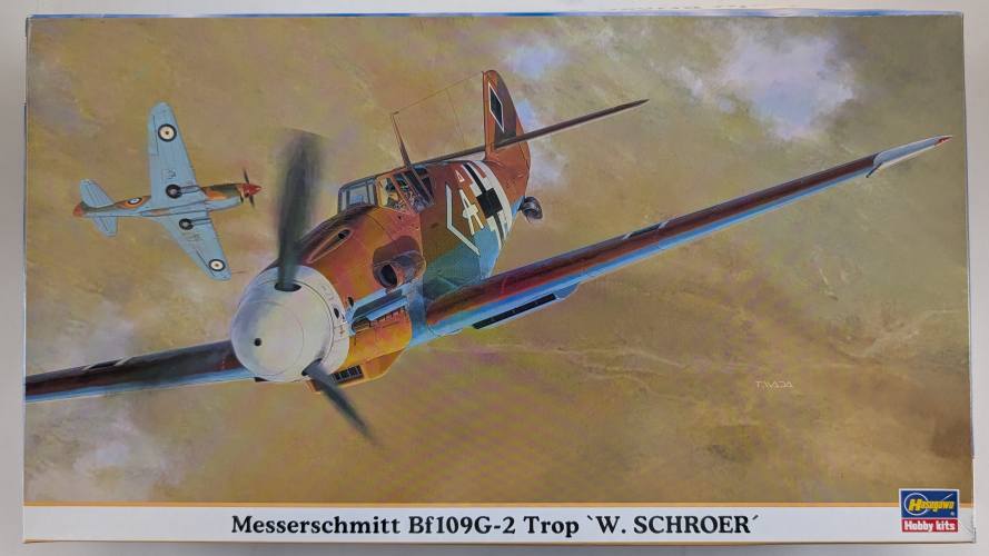 HASEGAWA 1/48 09853 MESSERSCHMITT BF109G-2 TROP W.SCHROER
