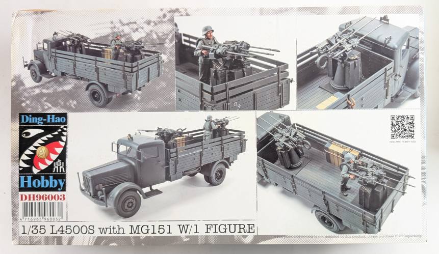DING HAO 1/35 L4500S WITH MG151 W/1 FIGURE