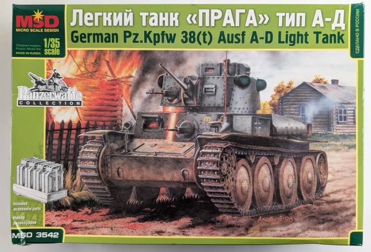 MICRO SCALE DESIGN 1/35 3542 GERMAN PZ.KPFW 38T AUSF A-D LIGHT TANK