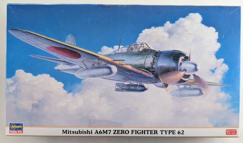 HASEGAWA 1/48 09813 MITSUBISHI A6M7 ZERO FIGHTER TYPE 62