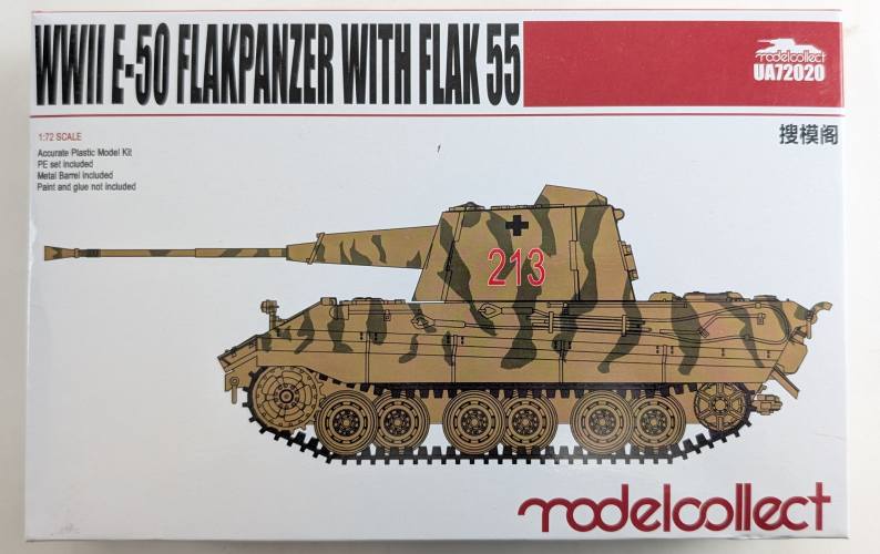 MODELCOLLECT 1/72 72020 WWII E-50 FLAKPANZER WITH FLAK 55