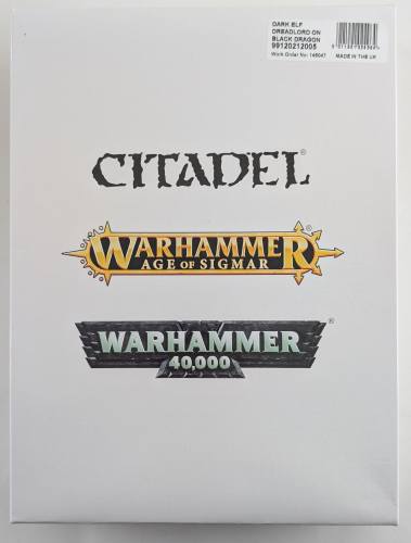 GAMES WORKSHOP  WARHAMMER DARK ELF DREADLORD ON BLACK DRAGON