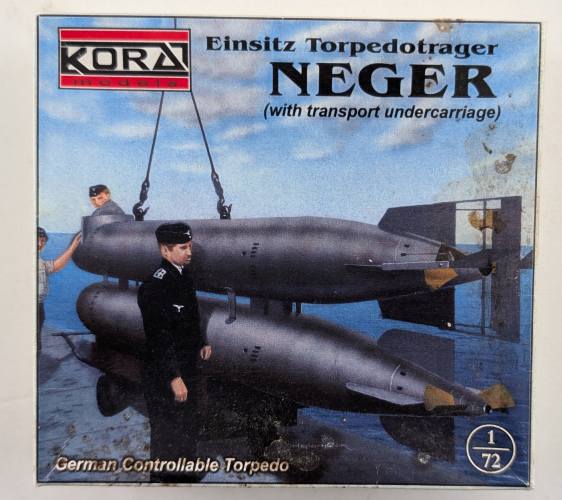 KORA 1/72 7203 EINSITZ TORPEDOTRAGER NEGER WITH TRANSPORT UNDERCARRIAGE