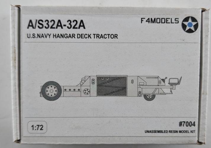 F4MODELS 1/72 7004 A/S32A-32A US NAVY HANGAR DECK TRACTOR