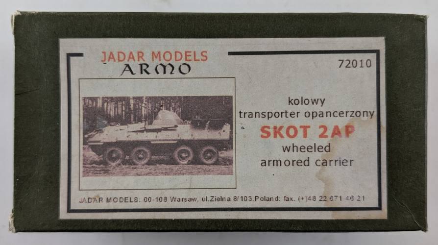 JADAR MODEL  72010 SKOT 2AP WHEELED ARMORED CARRIER