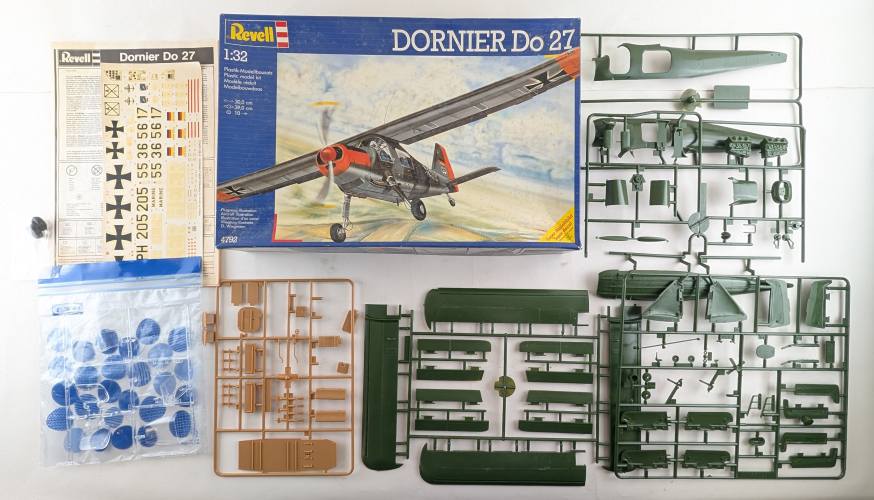 KINGKIT MODEL SCRAPYARD 1/32 REVELL 4792 DORNIER DO 27  CRACKED DECALS 