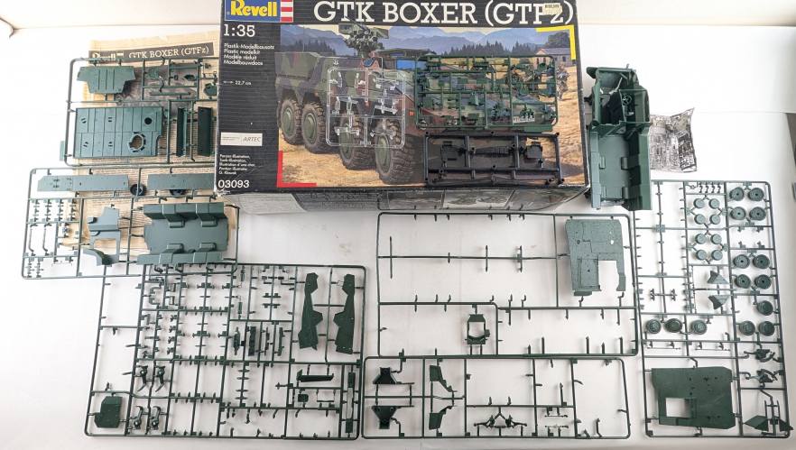 KINGKIT MODEL SCRAPYARD 1/35 REVELL 03093 GTK BOXER GTFZ  STARTED 
