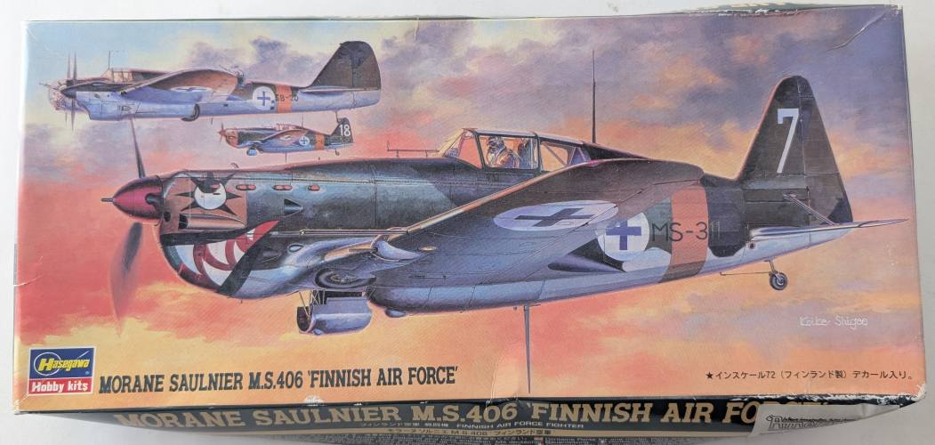 HASEGAWA 1/72 AP104 MORANE SAULNIER MS 406 FINNISH AIR FORCE