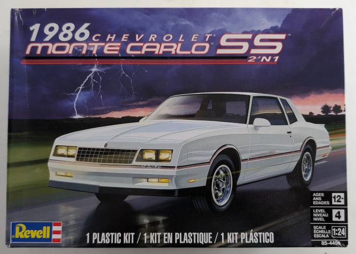 REVELL 1/24 4496 1986 CHEVROLET MONTE CARLO SS 