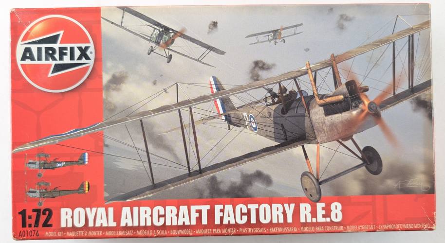 AIRFIX 1/72 01076 ROYAL AIRCRAFT FACTORY RE8  red boxing 