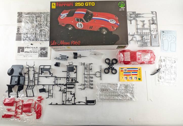 KINGKIT MODEL SCRAPYARD 1/24 PROTAR 213 FERRARI 150 GTO LE MANS 1962  STARTED 
