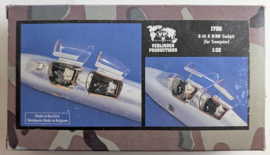 VERLINDEN PRODUCTIONS 1/32 1706 A-10 A N/AW COCKPIT FOR TRUMPETER 