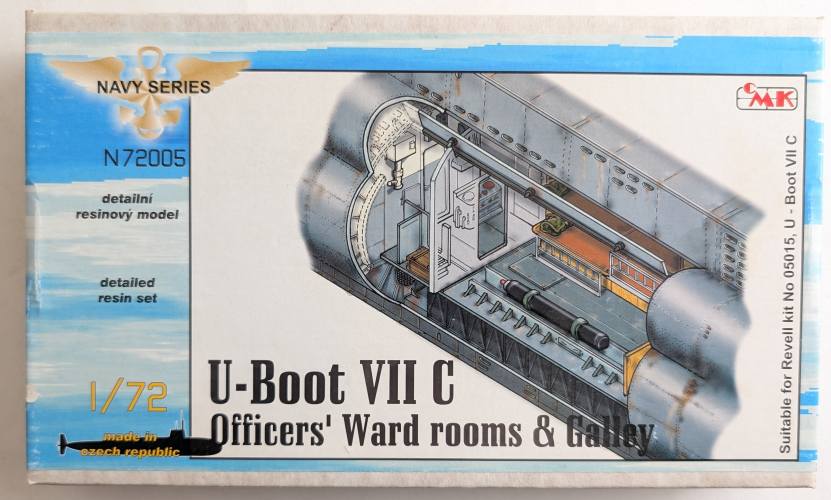 CMK 1/72 72005 U-BOOT VII C OFFICERS WARD ROOMS AND GALLEY