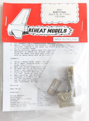 REHEAT MODELS 1/32 RH01 ACES II SEAT 