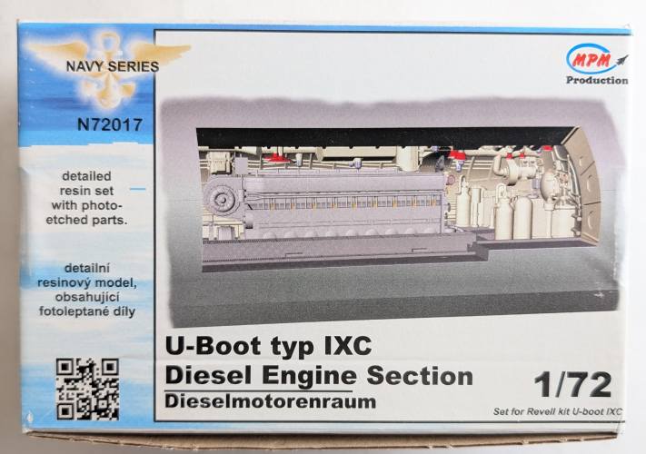 CMK 1/72 72017 U-BOOT TYPE IXC DIESEL ENGINE SECTION