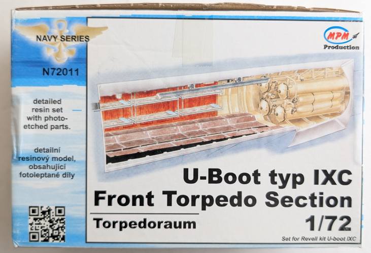 CMK 1/72 72011 U-BOOT TYPE IXC FRONT TORPEDO SECTION
