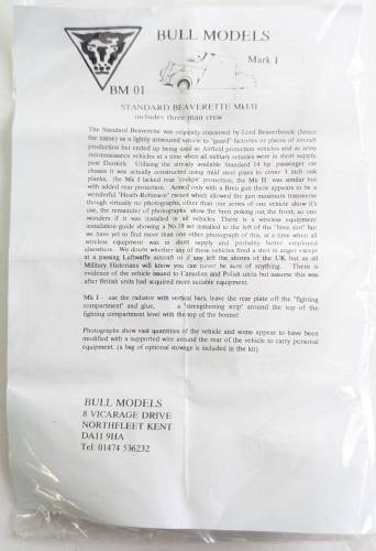BULL MODELS  BM01 STANDARD BEAVERETTE MKI/II