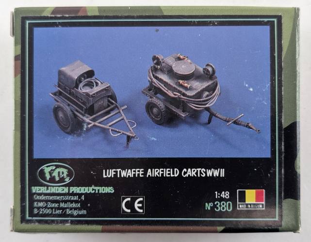 VERLINDEN PRODUCTIONS 1/48 380 LUFTWAFFE AIRFIELD CARTS WWII