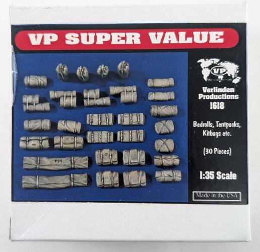 VERLINDEN PRODUCTIONS 1/35 1618 BEDROLLS  TENTPACKS  KITBAGS ETC
