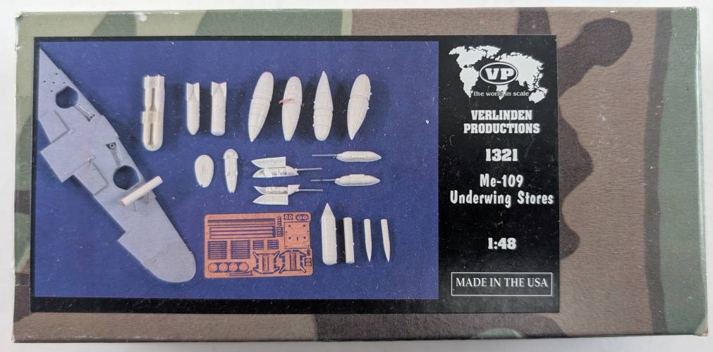 VERLINDEN PRODUCTIONS 1/48 1321 ME-109 UNDERWING STORES