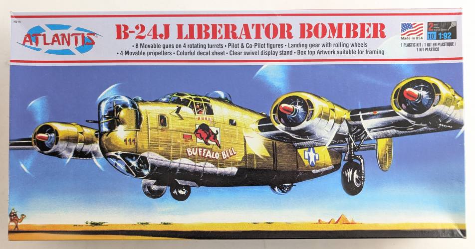 ATLANTIS 1/92 H218 B-24J BOMBER BUFFALO BILL