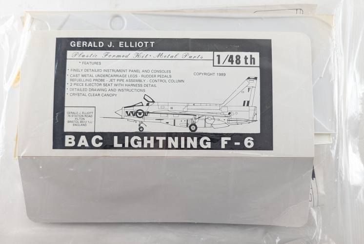 GERALD J ELLIOTT 1/48 BAC LIGHTNING F-6