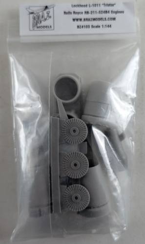 BRAZ MODELS 1/144 BZ4103 LOCKEHEED L-1011 TRISTAR ROLLS ROYCE RB-211-524B4 ENGINES