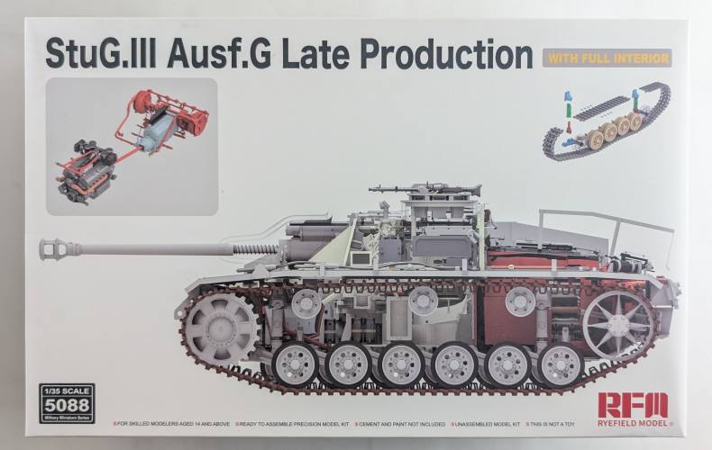 RYE FIELD MODEL 1/35 5088 STUG.III AUSF.G LATE PRODUCTION