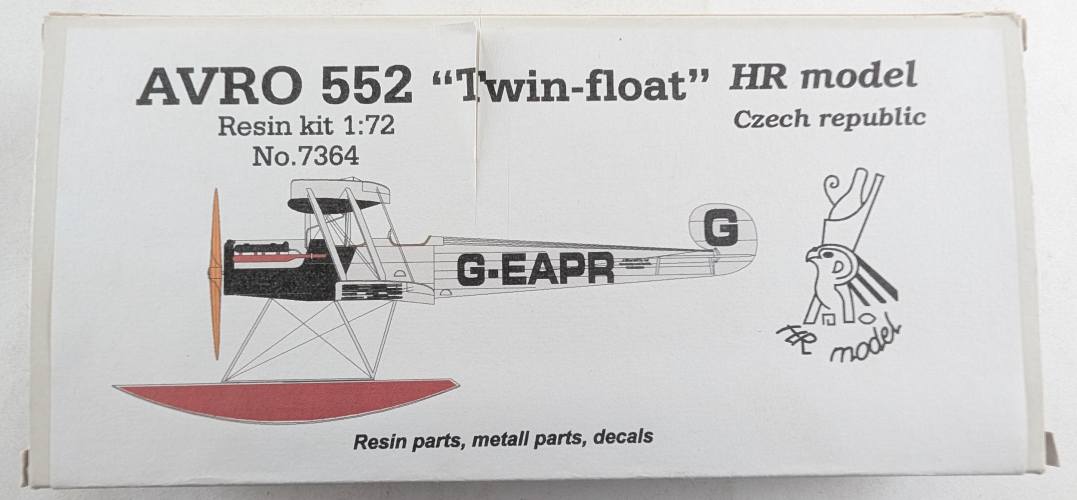 HR MODEL 1/72 7364 AVRO 552 TWIN FLOAT
