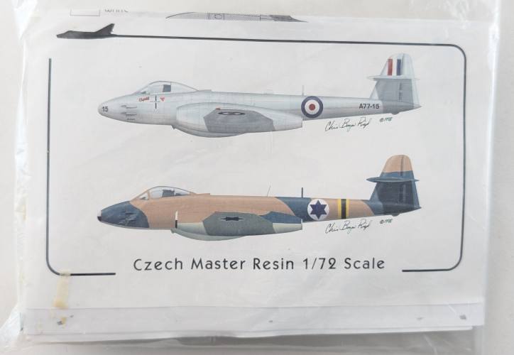 CZECH MASTER RESIN 1/72 GLOSTER METEOR MK.8 IDF/AF ISRAEL AIR FORCE SUEZ CRISIS 1956