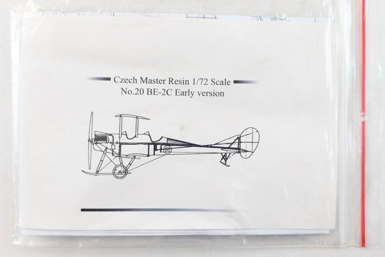 CZECH MASTER RESIN 1/72 NO.20 BE-2C EARLY VERSION