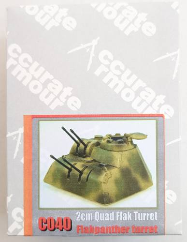 ACCURATE ARMOUR 1/35 C040 2CM QUAD FLAK TURRET FLAKPANTHER TURRET
